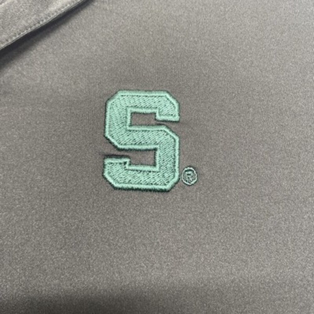 Peter Millar Michigan State University Spartans Performance Polo Shirt! SZ Large - Picture 3 of 7